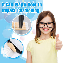 D-type nose pads 2 by 0.8 cm for secure fit