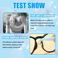 Strong adhesive non-slip nose pads for stability