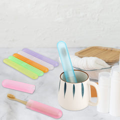 Hedume purple 35-piece travel toothbrush case