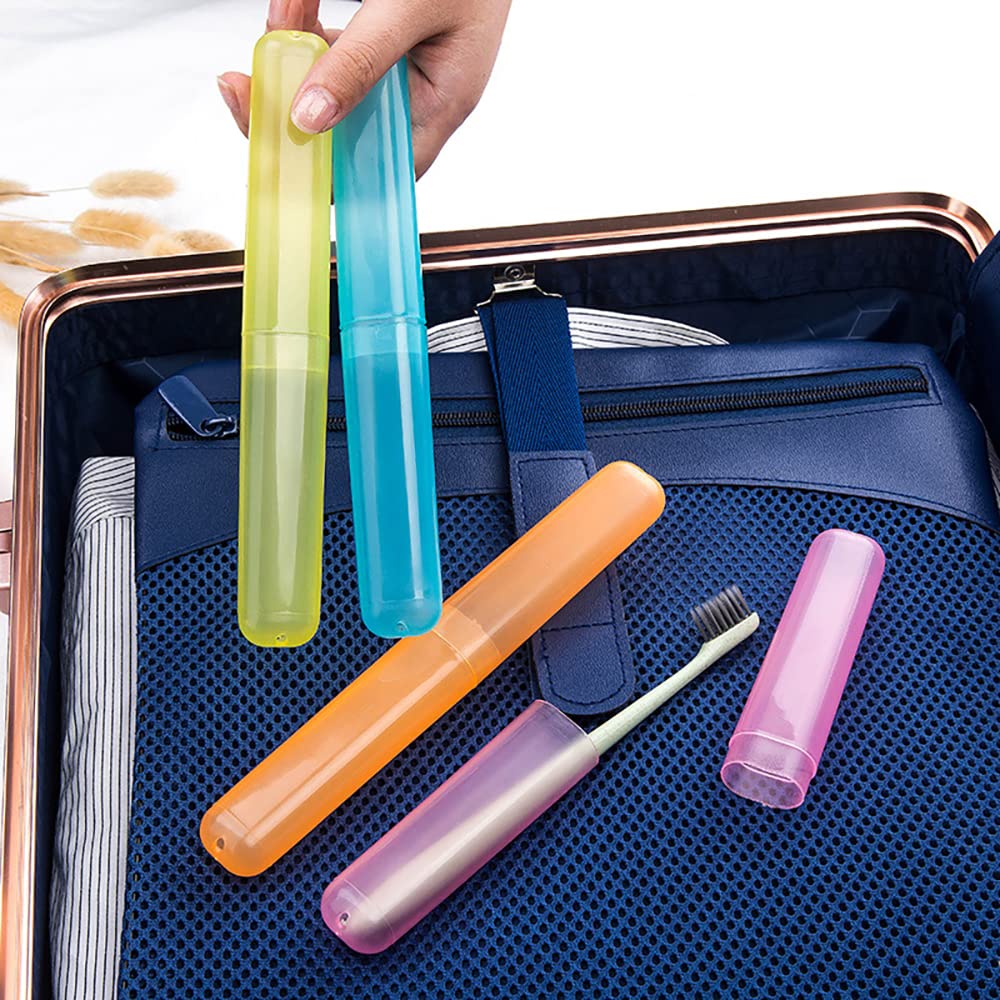 Hedume white 35-piece travel toothbrush case