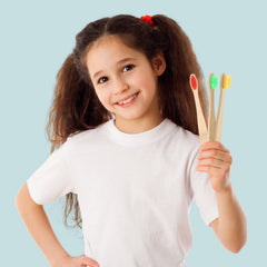 Travel-friendly bamboo toothbrushes suitable for home, school, dorms, and hotel stays