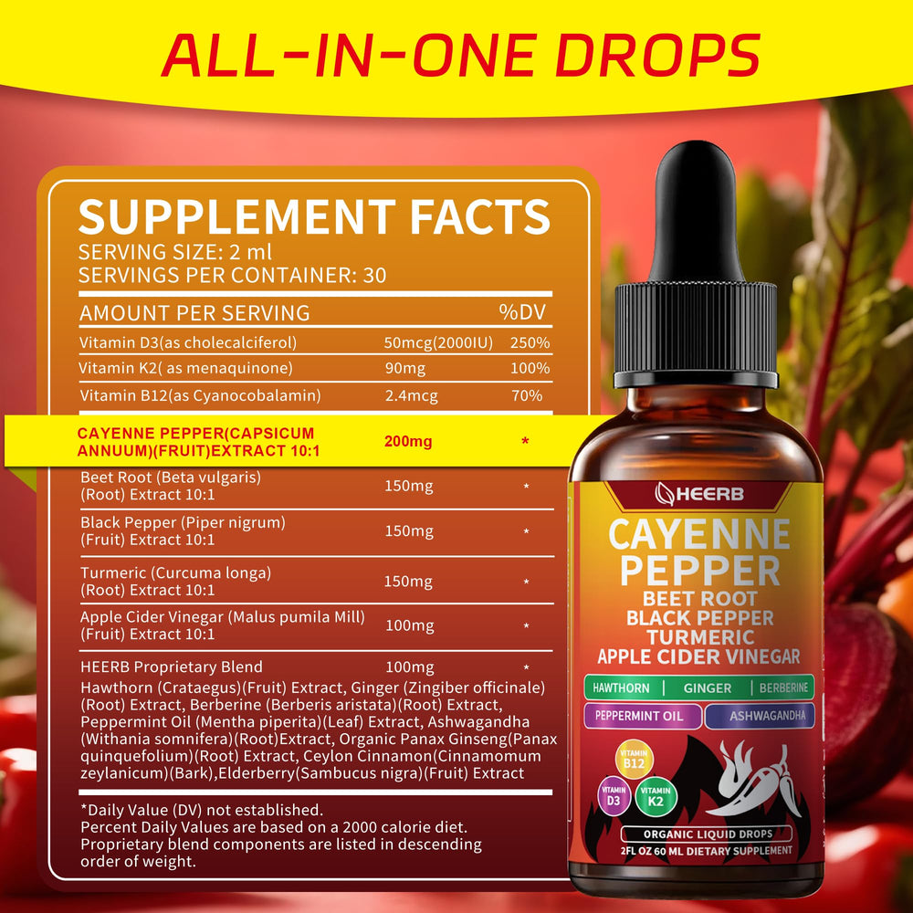 Fast-absorbing drops with black pepper for absorption