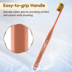 Heiana extra-soft toothbrushes wide-head set color option 4