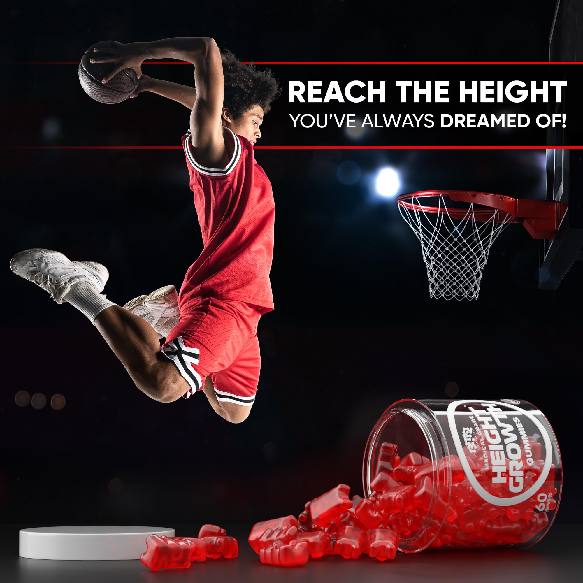 Close-up of the product label showing ingredients like ashwagandha, vitamin C and vitamin D3 Close-up of the product label showing ingredients like ashwagandha, vitamin C and vitamin D3