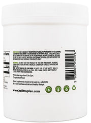 Heiltropfen Zeolite powder serving scene highlights measured dosing with wooden spoons.