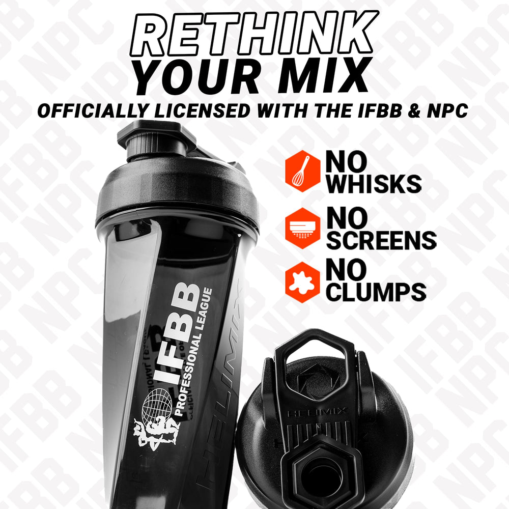 Helimix 2.0 shaker cap with loop for secure portability