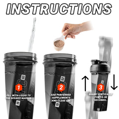 USA made label on Helimix 2.0 shaker bottle