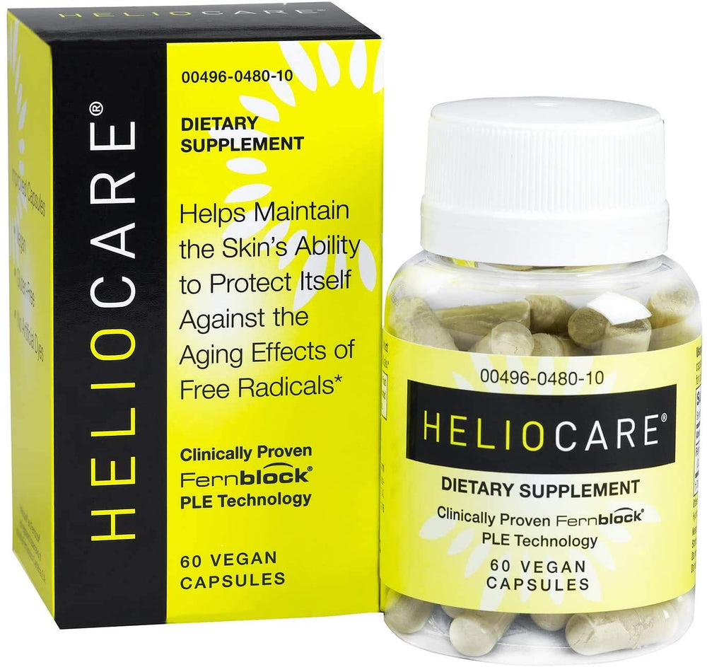 Heliocare dietary supplement bottle with 240mg capsules