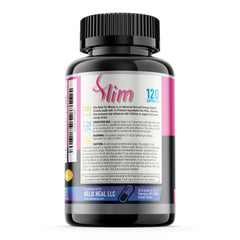 Helix Heal bloating relief digestive-support capsules suggesting looser waist comfort.