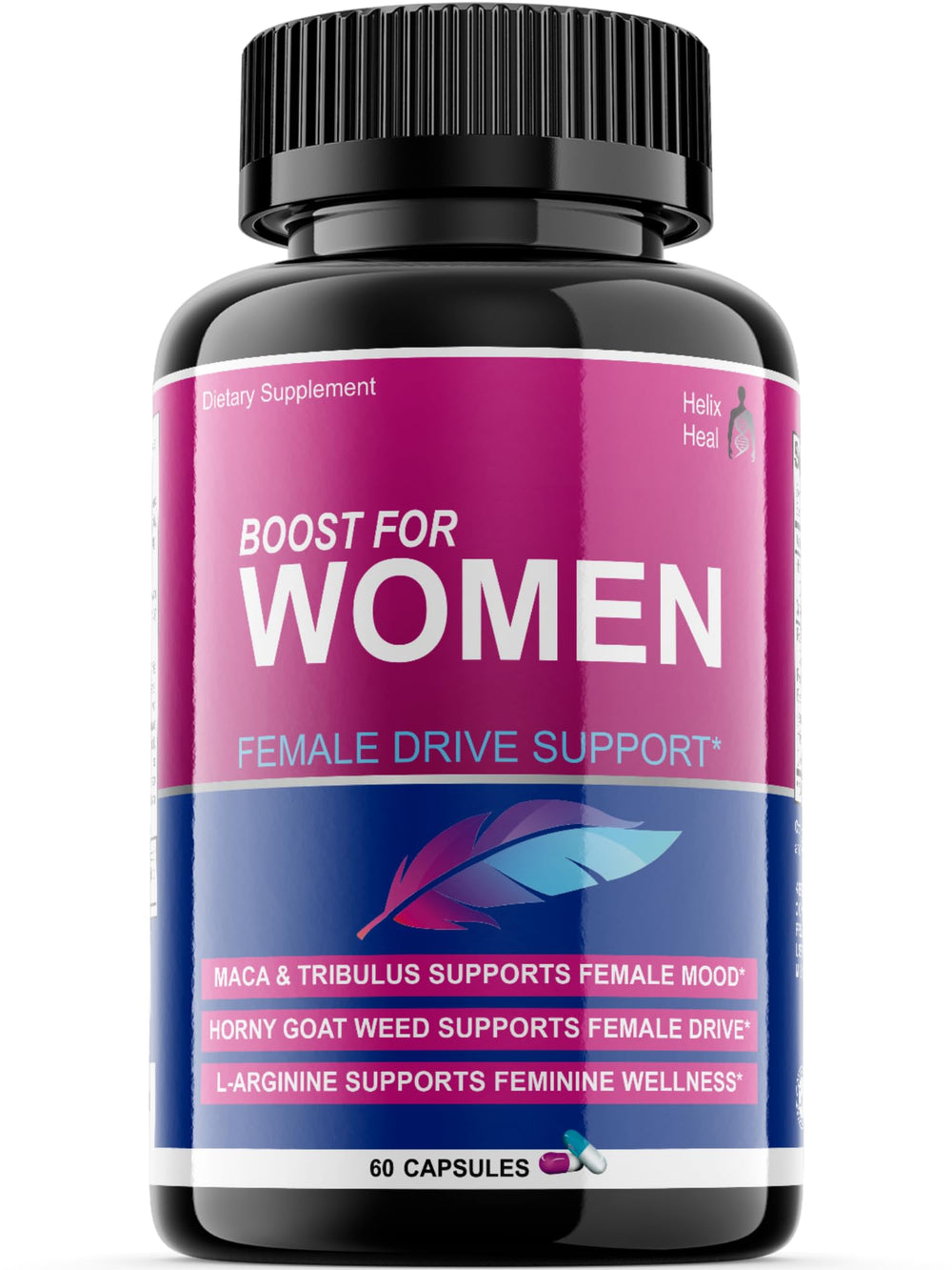 Bottle of Helix Heal Libido Booster for Women with 60 capsules