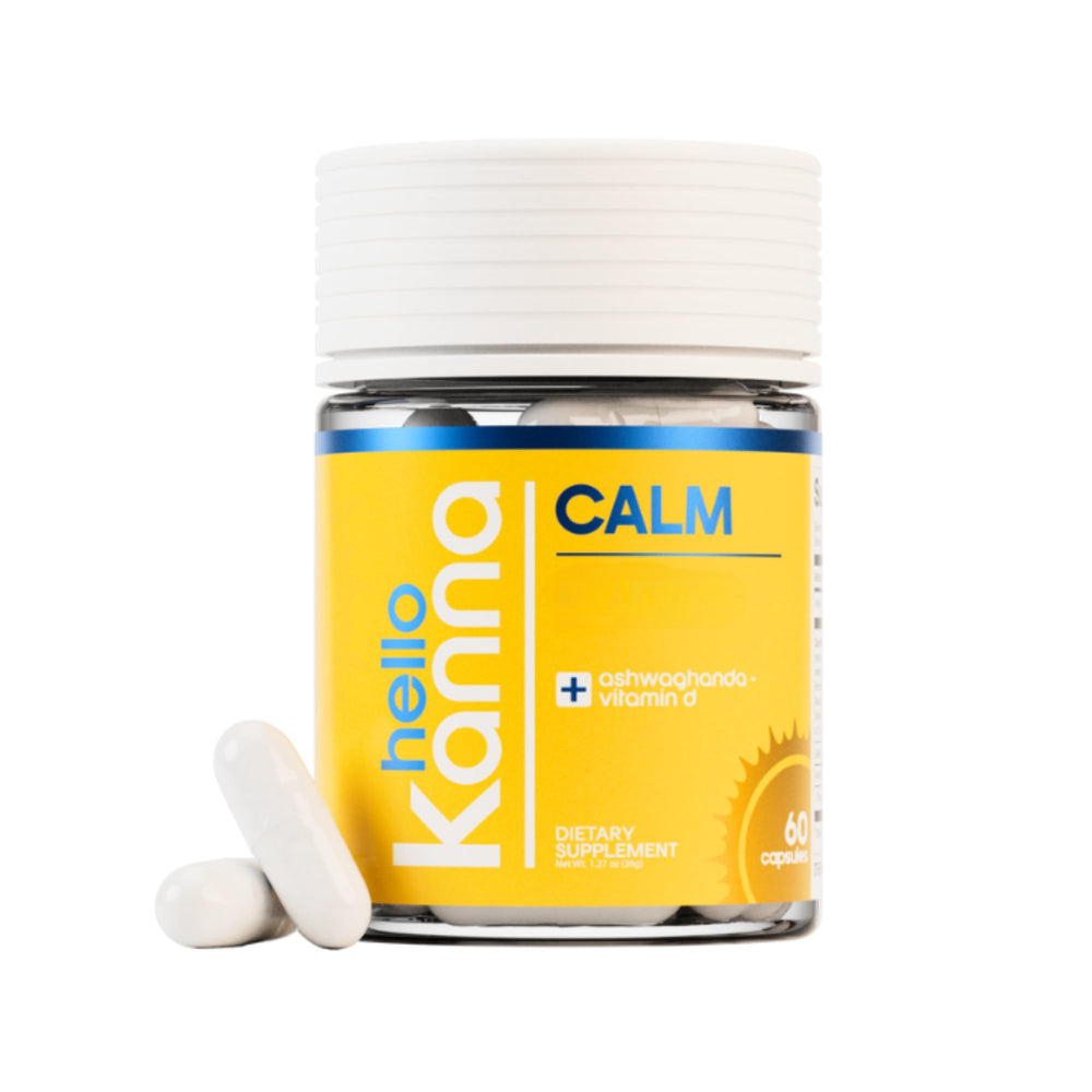 Hello Calm bottle front view