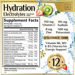 Hello Lovely Hydration tub label close-up highlighting zero sugar