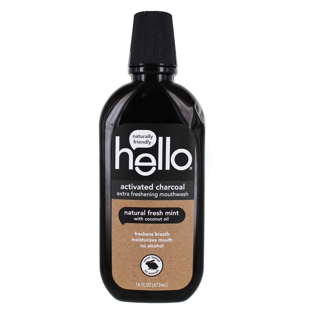 Hello Oral Care Fluoride Free Antiplaque and Whitening Toothpaste 16 oz with Natural Peppermint, Tea Tree Oil and Coconut Oil (Vegan, SLS Free)