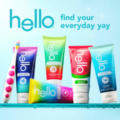 Kids brushing teeth with Hello Wild Strawberry toothpaste