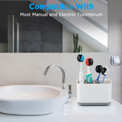 Travel-friendly helmet toothbrush covers in use