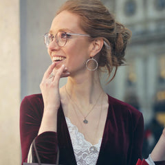 Durable metal-plastic eyeglass arms design