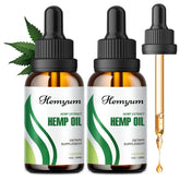 2-pack bottle of hemp oil drops with packaging