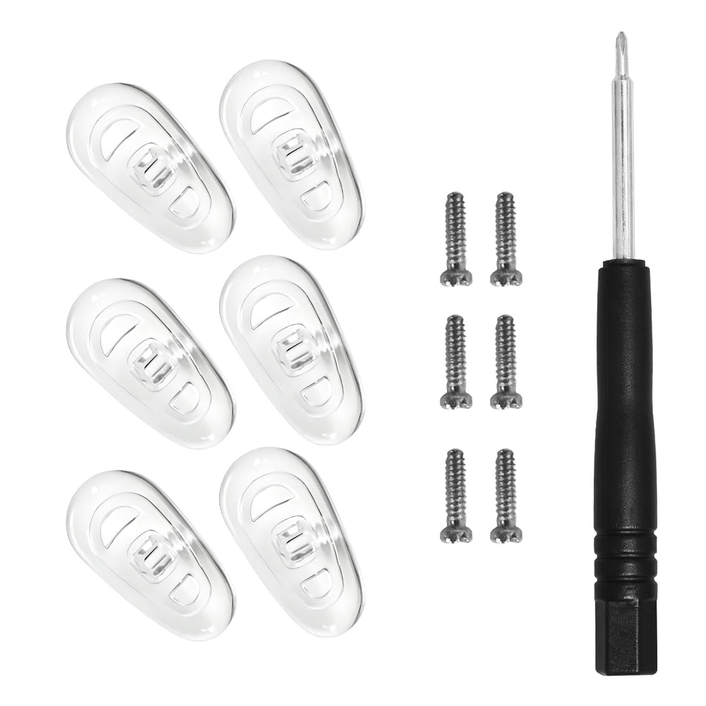 Replacement nose pads kit for Oakley and Tom Ford sunglasses (13x7mm), 3/5 pairs