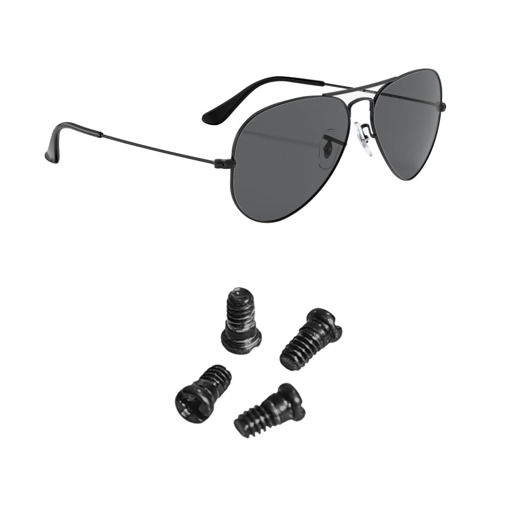 Replacement screws for Ray Ban Aviator RB3025 RB3447 RB3547N RB3548N RB3647N sunglasses (set of 4)