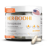 Her Bodhi MENO bottle showing 60 capsules label