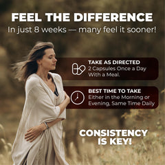 Relief from night sweats and sleep support graphic