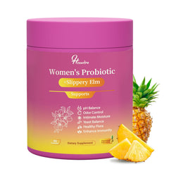 Bottle of Her Juicy Women's Probiotic Gummies on a white background