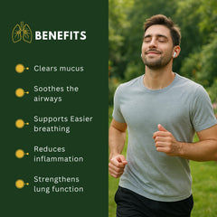 Gummies with natural ingredients visible and packaging in the background