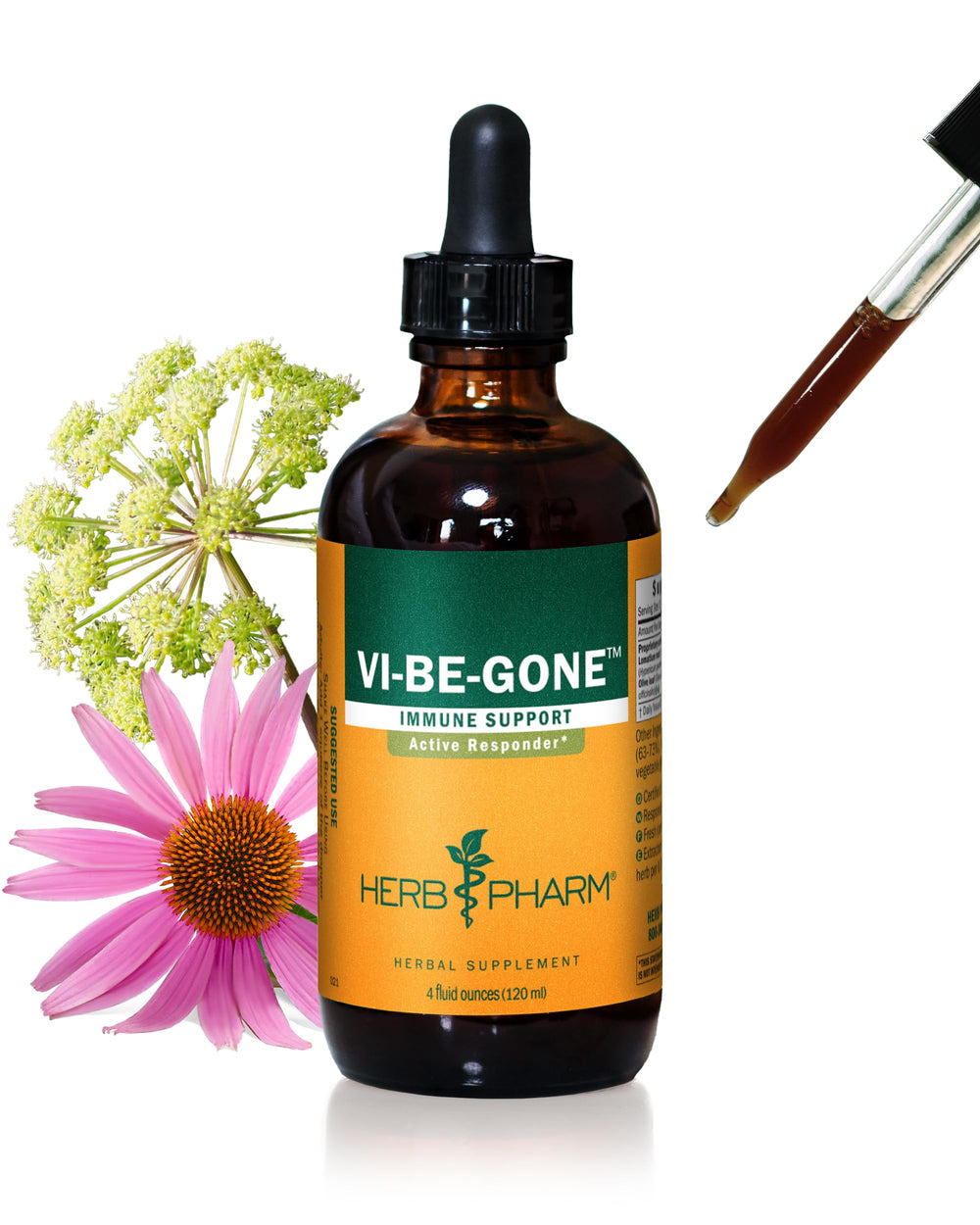 Bottle of Herb Pharm Virattack Liquid Herbal Formula with Lomatium, 4 oz