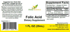 Dropper dispensing folic acid liquid