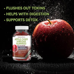 Herba Heal gummies with water on kitchen counter for daily routine