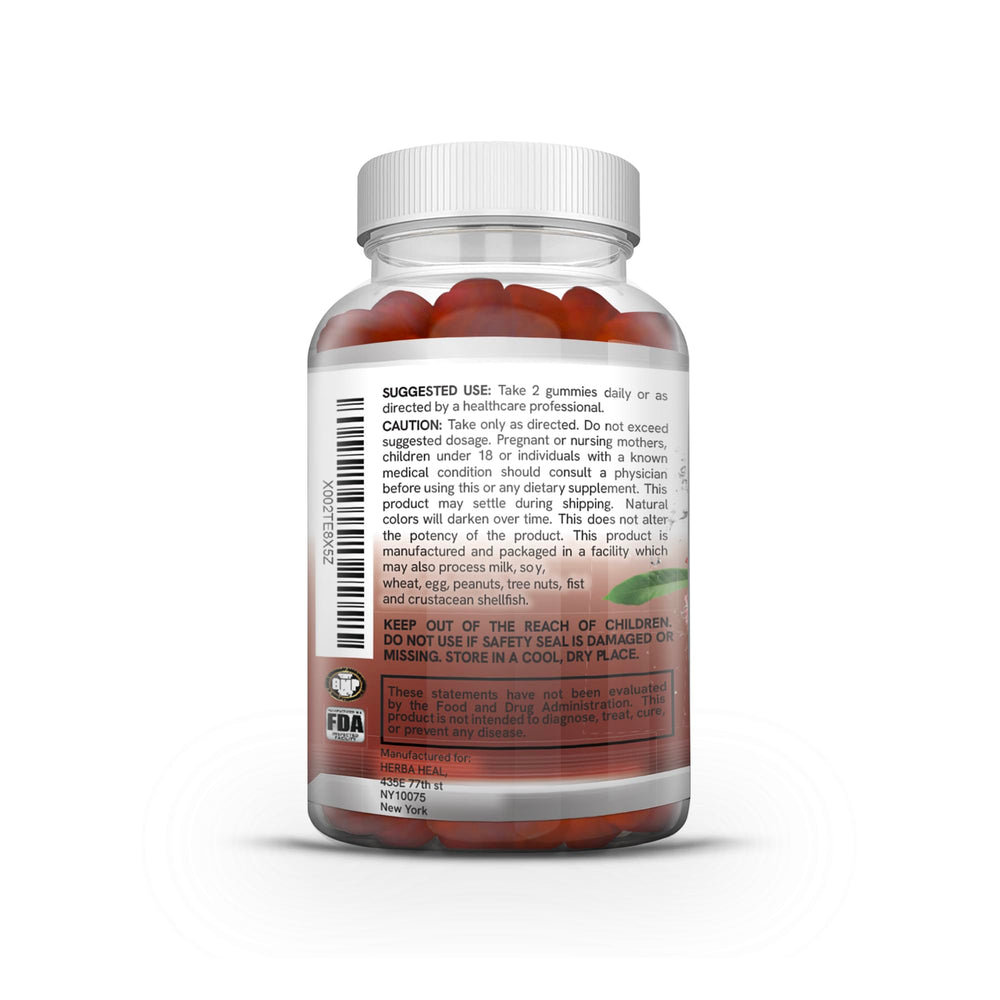 Herba Heal daily-use gummies taken by a smiling user.