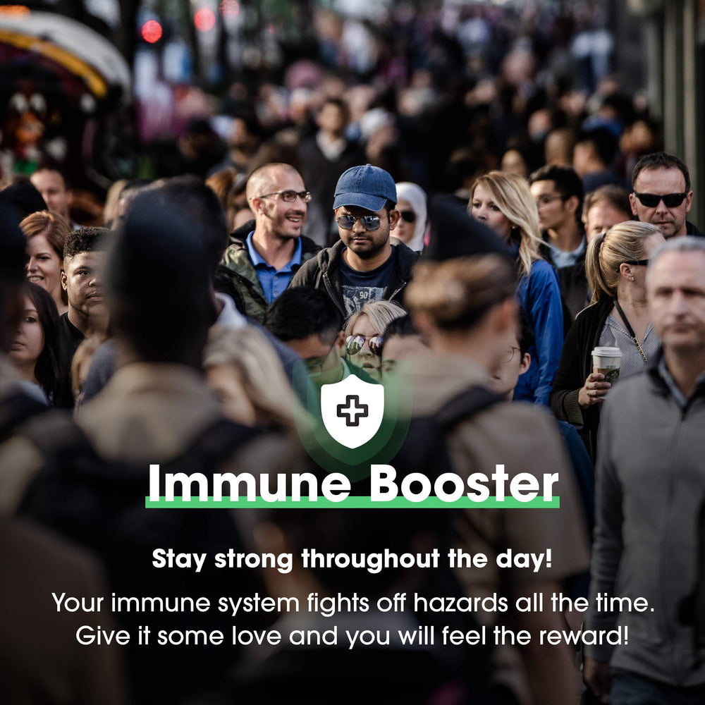 Graphic listing the 18 herbal extracts of Herba-V Immune