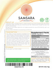 Front label of Herba-V Immune showing 4oz/114g