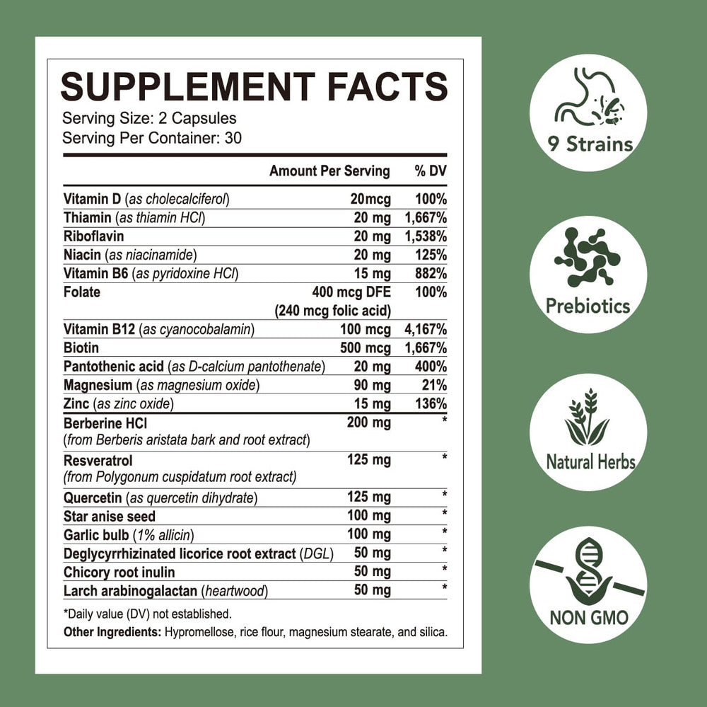 Digestive enzymes and gut detox support