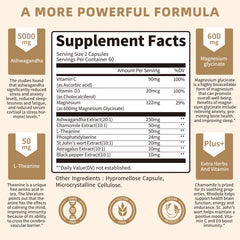 Herbal blend of ashwagandha, chamomile and L-theanine