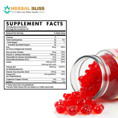 Gluten-free iron gummies bottle