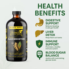 Herbal Connections 15-herb detox tonic ingredients close-up emphasizing immune and energy support.