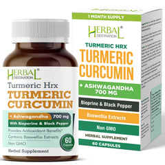 Herbal Destination Turmeric Supplement bottle - 60 capsules