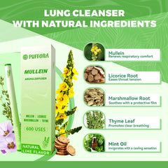 Close-up of Mullein, Licorice Root, Marshmallow Root and Mint Oil