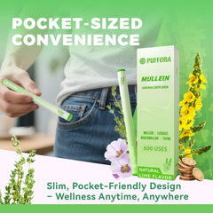 Botanical blend: Mullein, Licorice Root, Marshmallow Root