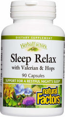 Herbal Factors Sleep Relax Formula bottle and packaging