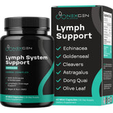 Bottle of Herbal Lymph System Support Supplement