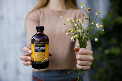 Nutrition and usage panel from the Digestive Tonic bottle