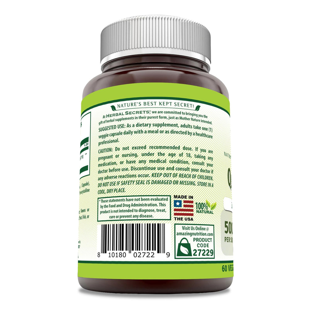 Quercetin 500 mg capsules