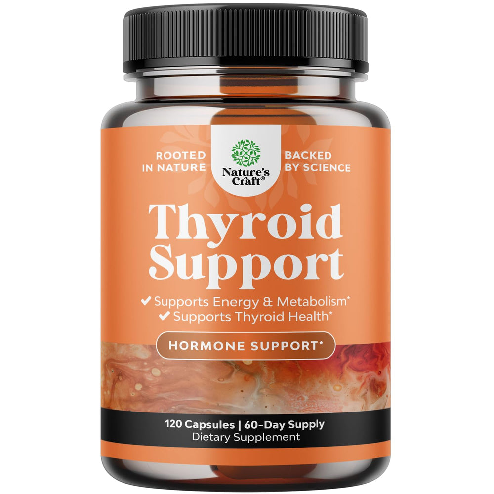 Herbal Thyroid Support Complex bottle with 120 halal capsules