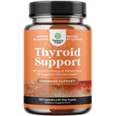 Herbal Thyroid Support Complex bottle with 120 halal capsules