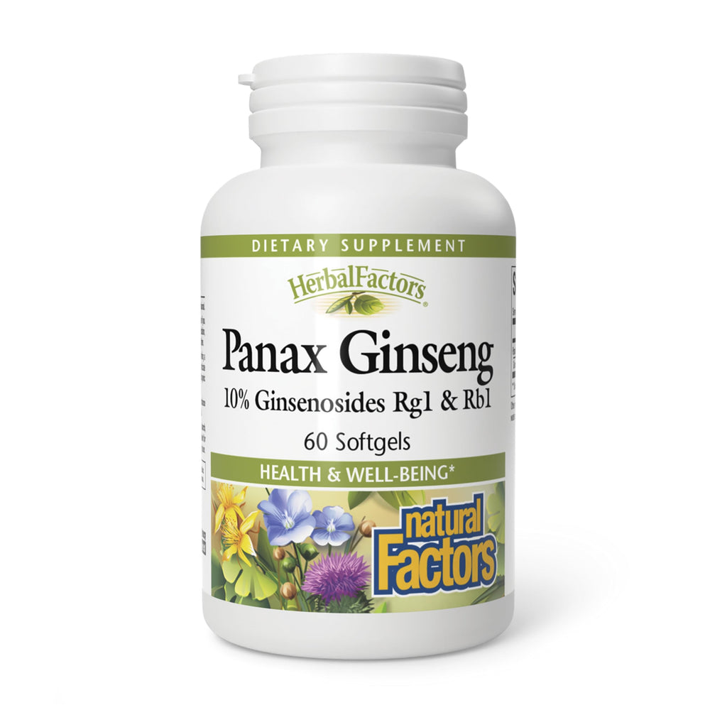 HerbalFactors Panax Ginseng bottle label