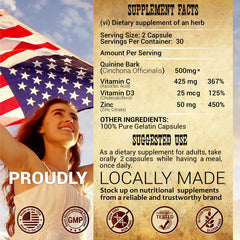 Capsules spilling from bottle with label visible