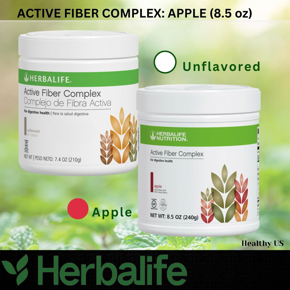 Lifestyle shot of using Herbalife Active Fiber Complex Apple Flavor in a drink