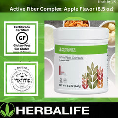 Measuring scoop beside Herbalife Active Fiber Complex Apple Flavor